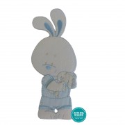 Iron-on Patch - Light Blue Baby Rabbit